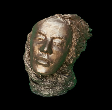 Skulptur mit dem Titel "Volto" von Michele Imperiale, Original-Kunstwerk, Terra cotta