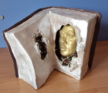 Escultura titulada "Volto con pietre" por Michele Imperiale, Obra de arte original, Cemento