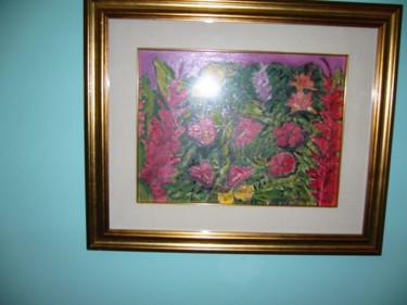 Pittura intitolato "fiori tropicali mar…" da Vincent, Opera d'arte originale