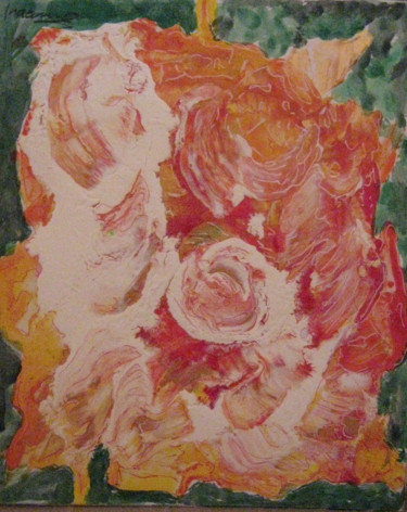 Painting titled "Blossom" by Inaam Obaidi Onsi, Original Artwork, Acrylic