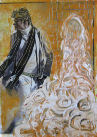 Painting titled "The Wedding" by Inaam Obaidi Onsi, Original Artwork, Acrylic