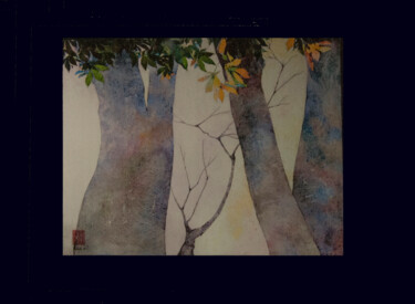 Painting titled "SERIE ARBOL" by Iñaki Martinez De Arbulo, Original Artwork, Acrylic Mounted on artwork_cat.