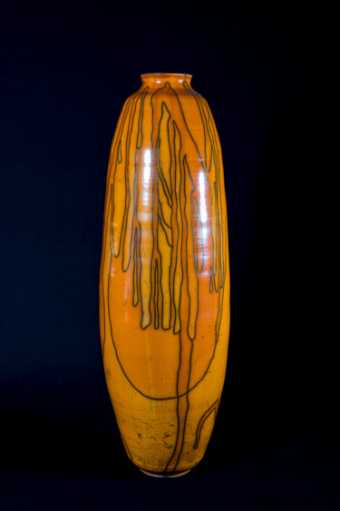 Γλυπτική με τίτλο "Vase 30" από Iñaki San, Αυθεντικά έργα τέχνης, Πηλός