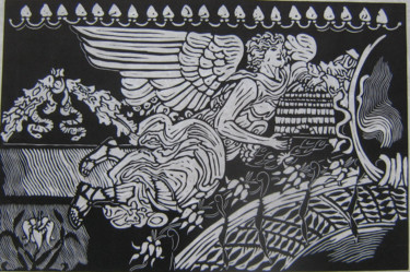 Drawing titled "Angel 1" by Inara Cedrins, Original Artwork