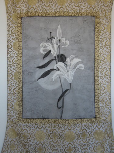 Painting titled "Lily" by Inara Cedrins, Original Artwork, Other