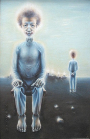 Картина под названием "Переселение душ" - Алексей Ильин, Подлинное произведение искусства, Другой