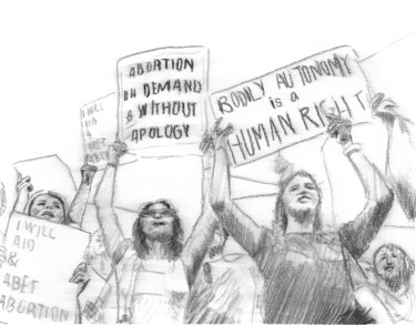 Zeichnungen mit dem Titel "Human rights" von Indhira Pintora, Original-Kunstwerk, Kohle