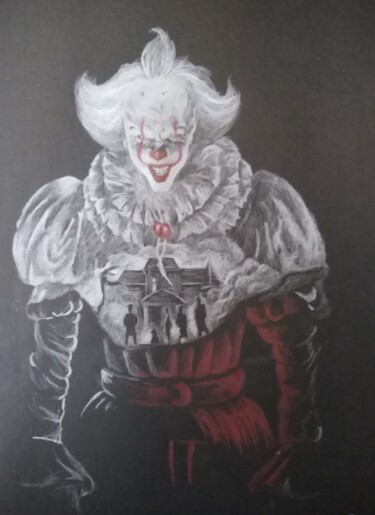 Drawing titled "Reproduction "It" d…" by Indi'Go, Original Artwork, Pencil