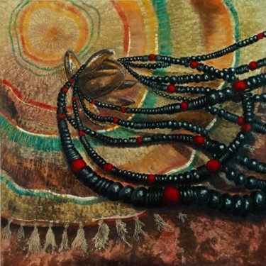 Pintura titulada "Necklaces" por India O'Hara Andreoli, Obra de arte original, Acrílico