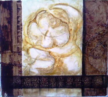 Картина под названием "Papagaio" - India O'Hara Andreoli, Подлинное произведение искусства, Акрил Установлен на Деревянная п…
