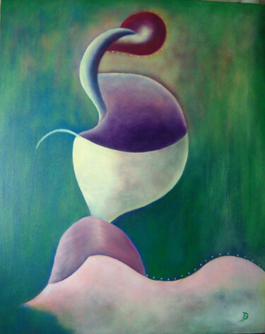 Pintura titulada "Formando cometas" por Inés Diez, Obra de arte original, Oleo Montado en Bastidor de camilla de madera
