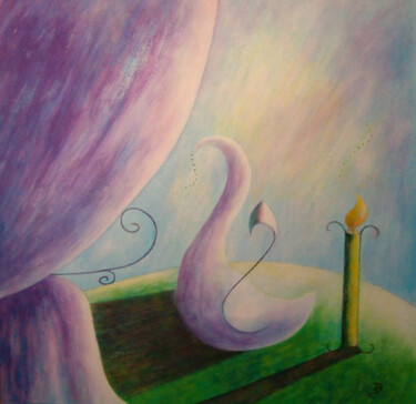 Pintura titulada ""Rincón donde te ol…" por Inés Diez, Obra de arte original, Oleo