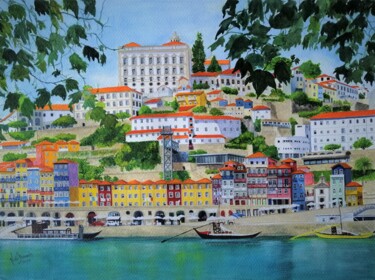 Painting titled "Cores e História II…" by Inês Dourado, Original Artwork, Watercolor