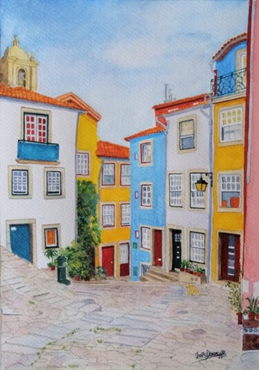 제목이 "As Cores do Porto I…"인 미술작품 Inês Dourado로, 원작, 수채화