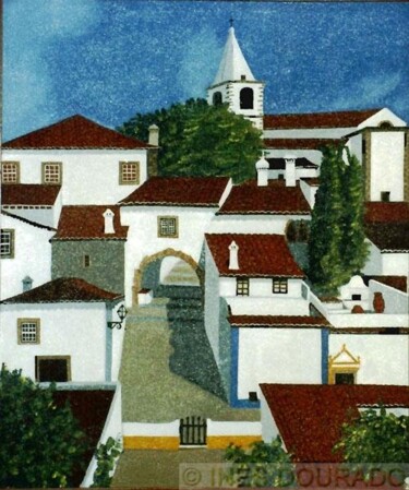 "Óbidos I" başlıklı Tablo Inês Dourado tarafından, Orijinal sanat, Zamklı boya