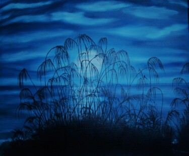 Картина под названием "Noite exótica (Exot…" - Inês Dourado, Подлинное произведение искусства, Масло