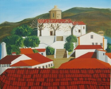 Pintura intitulada "Dornes, Ferreira do…" por Inês Dourado, Obras de arte originais, Óleo