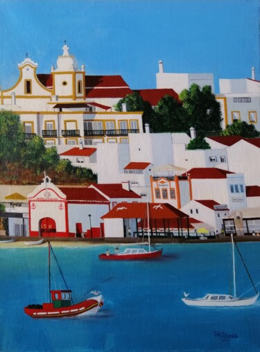 Painting titled "ALVOR 2 (Algarve,Po…" by Inês Dourado, Original Artwork, Oil