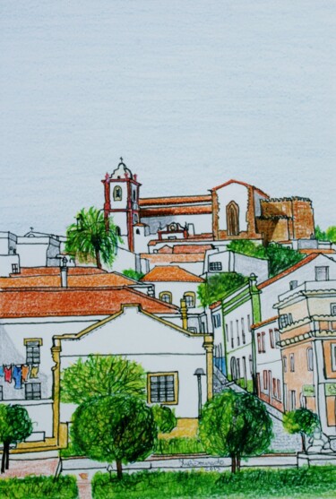 Pittura intitolato ""Silves" (Algarve,…" da Inês Dourado, Opera d'arte originale, Altro
