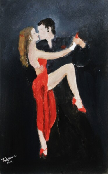 Painting titled ""O Prefácio de um T…" by Inês Dourado, Original Artwork, Oil