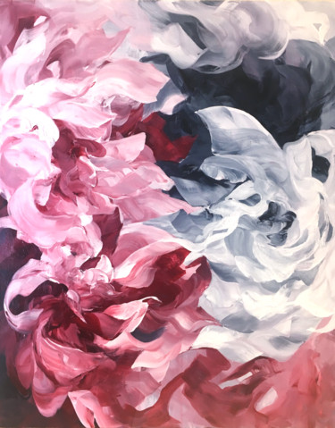 Peinture intitulée "Transmutation flora…" par Ines Khadraoui, Œuvre d'art originale, Acrylique
