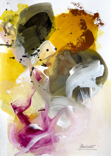 Peinture intitulée "Cosmic dreams 1" par Ines Khadraoui, Œuvre d'art originale, Acrylique