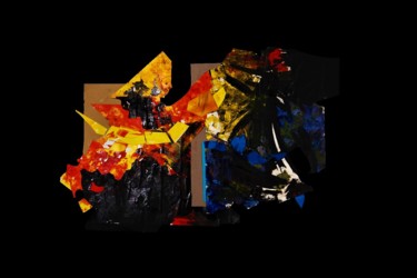 Pittura intitolato "Explosão do Invisív…" da Inês Rochato, Opera d'arte originale