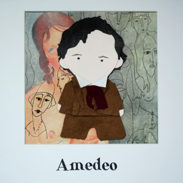 Artisanat intitulée "Amedeo" par Inès Dauxerre, Œuvre d'art originale