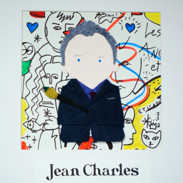 Artisanat intitulée "Jean-Charles" par Inès Dauxerre, Œuvre d'art originale