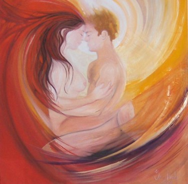 Painting titled "One Soul" by Inés Honfi, Original Artwork