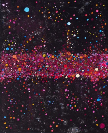 Peinture intitulée "Cosmos 1" par Agnès, Œuvre d'art originale, Acrylique