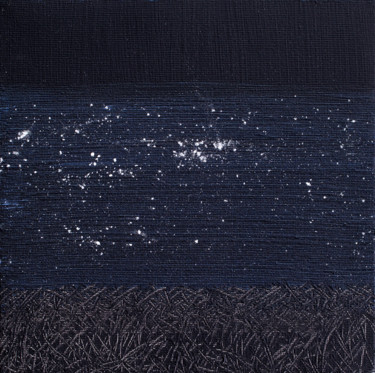 Peinture intitulée "Nuit" par Agnès, Œuvre d'art originale, Acrylique