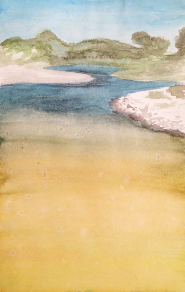 Peinture intitulée "Extase" par Agnès, Œuvre d'art originale, Aquarelle