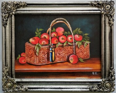 Картина под названием "ЯБЛОКИ" - Инесса Иоктон, Подлинное произведение искусства, Масло