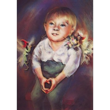 Картина под названием "Настенька, феечка и…" - Инесса Князева, Подлинное произведение искусства, Масло