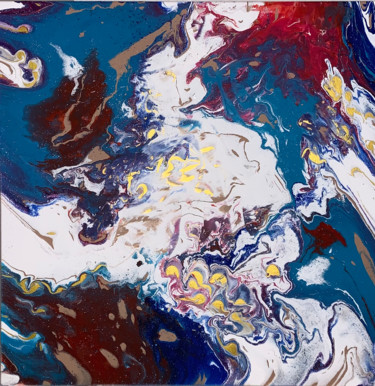 Tourbillon Peinture intitulée "Tourbillon" par Fatarts, Œuvre d'art originale, Acrylique
