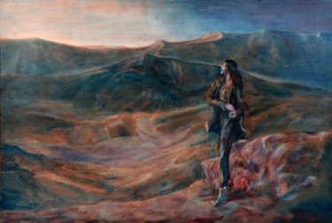 Painting titled "Der Schrei" by Infinitelightsight, Original Artwork, Oil