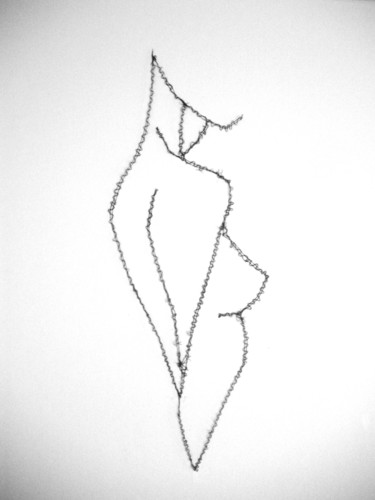 Textile Art titled "Minimaliste" by Stéphanie Salinères, Original Artwork