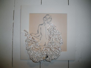 Textile Art titled "Manteau neigeux" by Stéphanie Salinères, Original Artwork