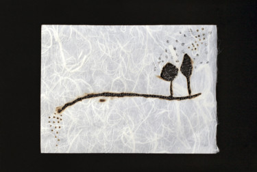 Коллажи под названием "Tableau papier brûl…" - Stéphanie Salinères, Подлинное произведение искусства, Бумага