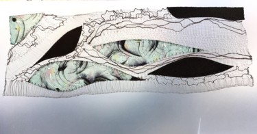 Sans titre Art textile intitulée "Sans titre" par Stéphanie Salinères, Œuvre d'art originale, Fil