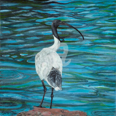 Painting titled "Ibis" by Infinity, Original Artwork, Acrylic
