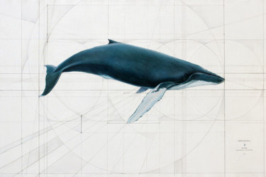 Ζωγραφική με τίτλο "Humpback whale" από Elmar Magerram, Αυθεντικά έργα τέχνης, Ακρυλικό