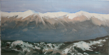 Painting titled "View from Olympos m…" by Elmar Magerram, Original Artwork, Oil