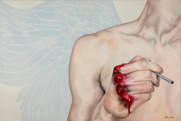 绘画 标题为“Angel” 由Christina Michalopoulou, 原创艺术品, 丙烯