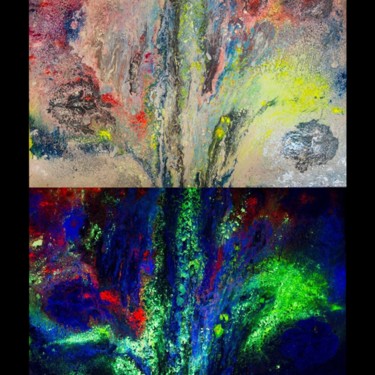 Pittura intitolato "anima di lui" da Quantum Spiritual Art, Opera d'arte originale, Altro