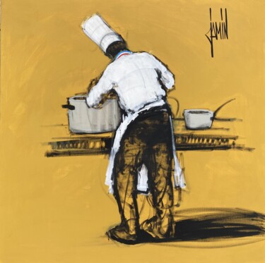 Painting titled "La Grande Cuisine" by David Jamin, Original Artwork, Acrylic
