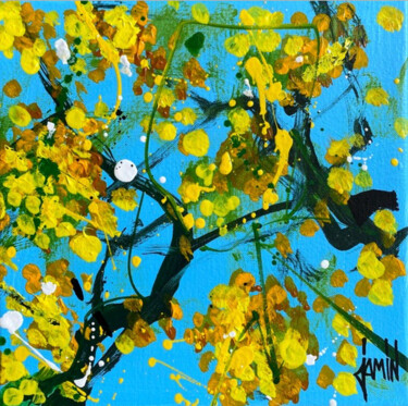Pintura intitulada "Mimosa" por David Jamin, Obras de arte originais, Acrílico