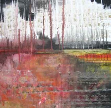 Schilderij getiteld "Idyllium" door Saskia Minoli, Origineel Kunstwerk, Acryl