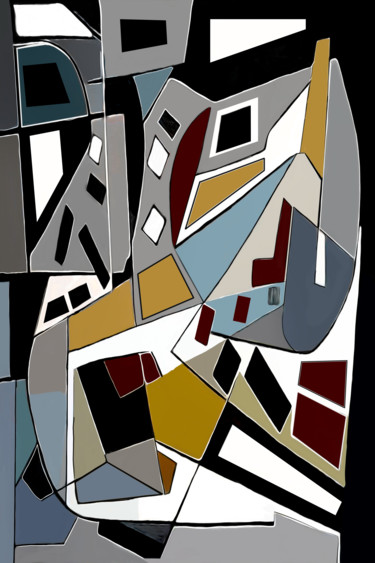 Digital Arts titled "Abstract 34" by Neil Hemsley, Original Artwork, Digital Painting